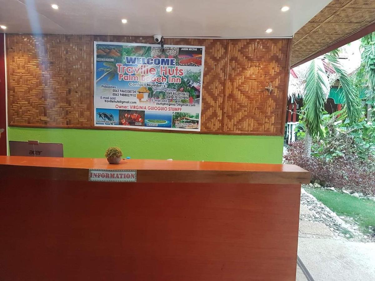 Traville Huts Palm Beach Inn Panglao Exterior foto